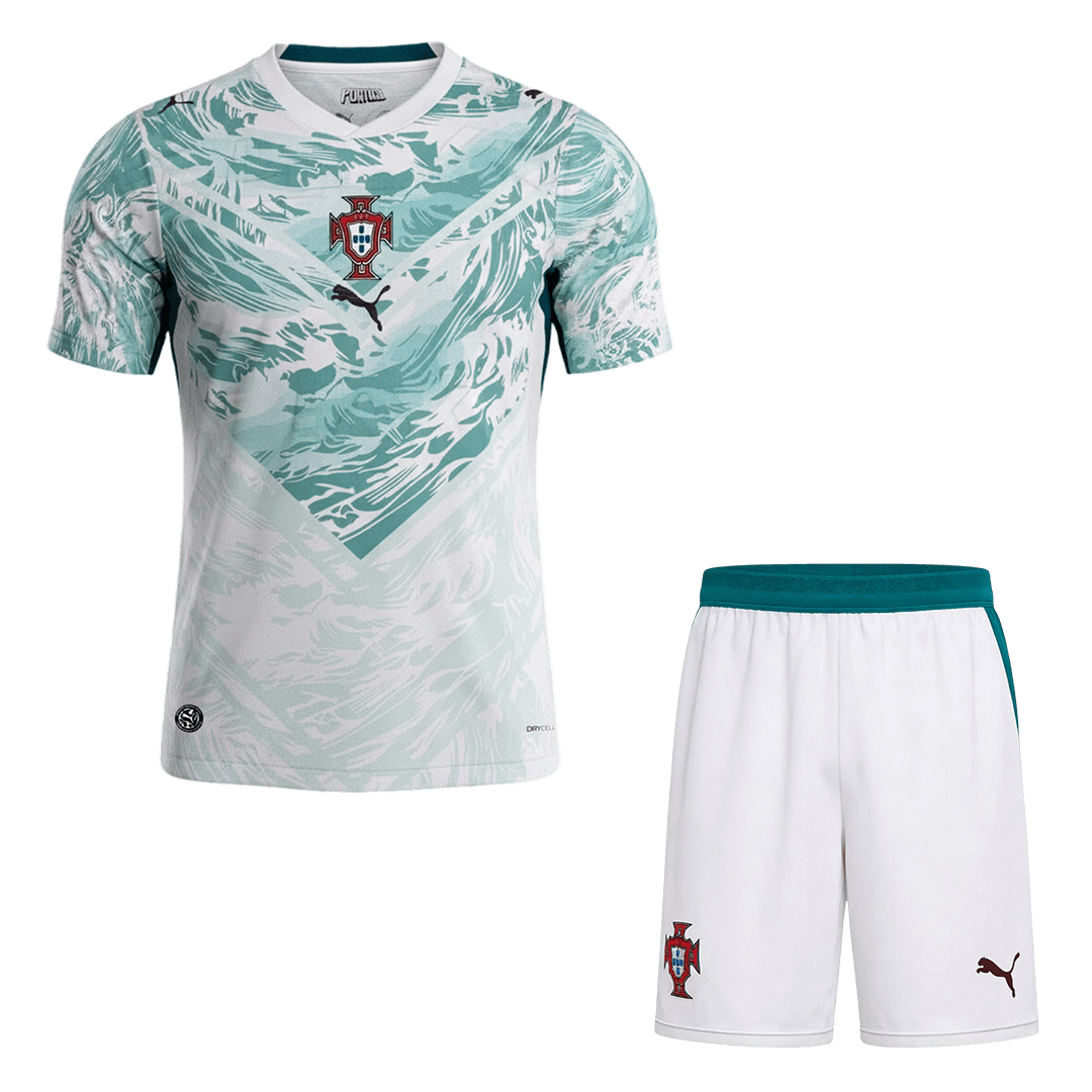Portugal Extérieur Maillot Kit - Coupe du Monde 2026 White&Green