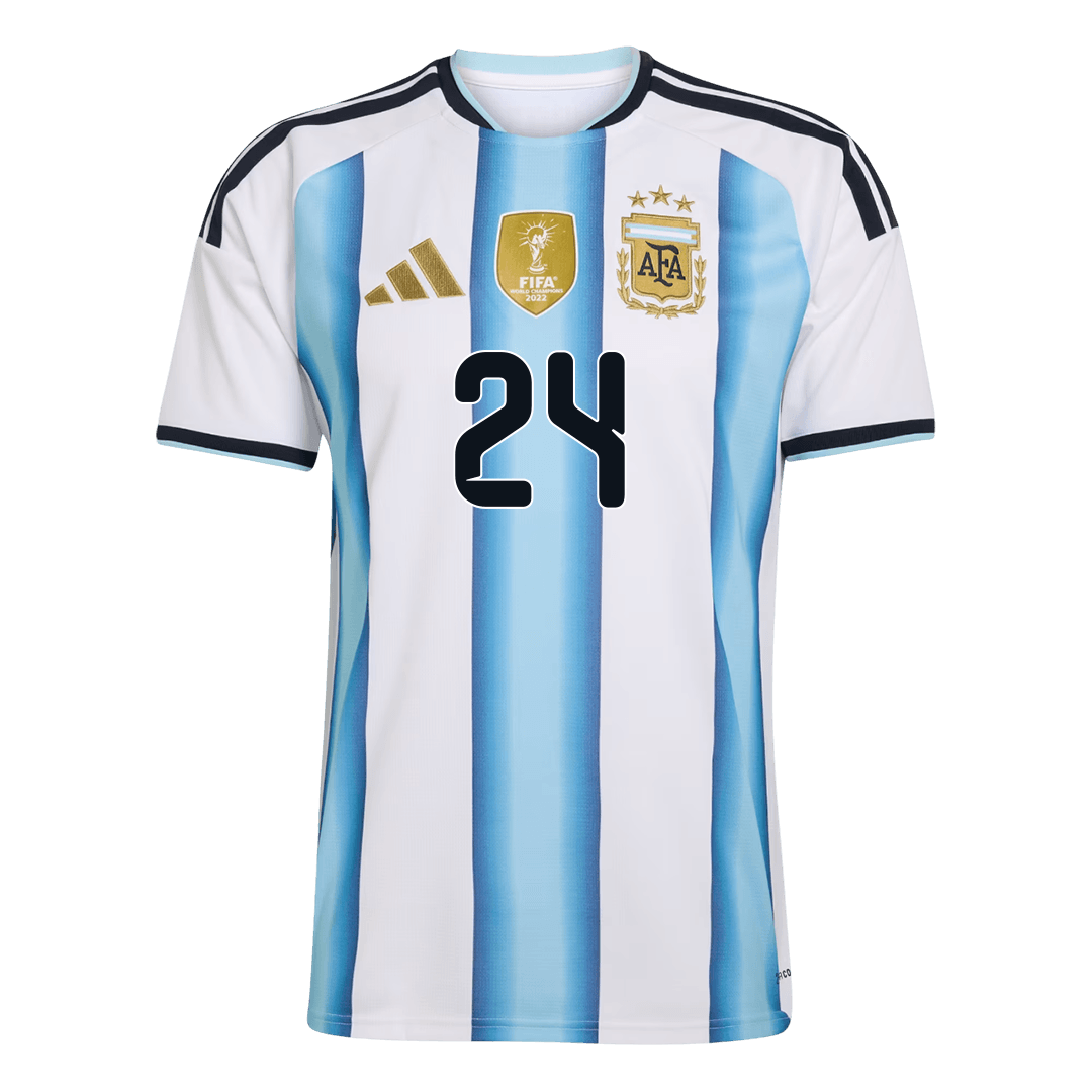 E. FERNÁNDEZ #24 Argentine Domicile Maillot - Coupe du Monde 2026 Blue&White - Super