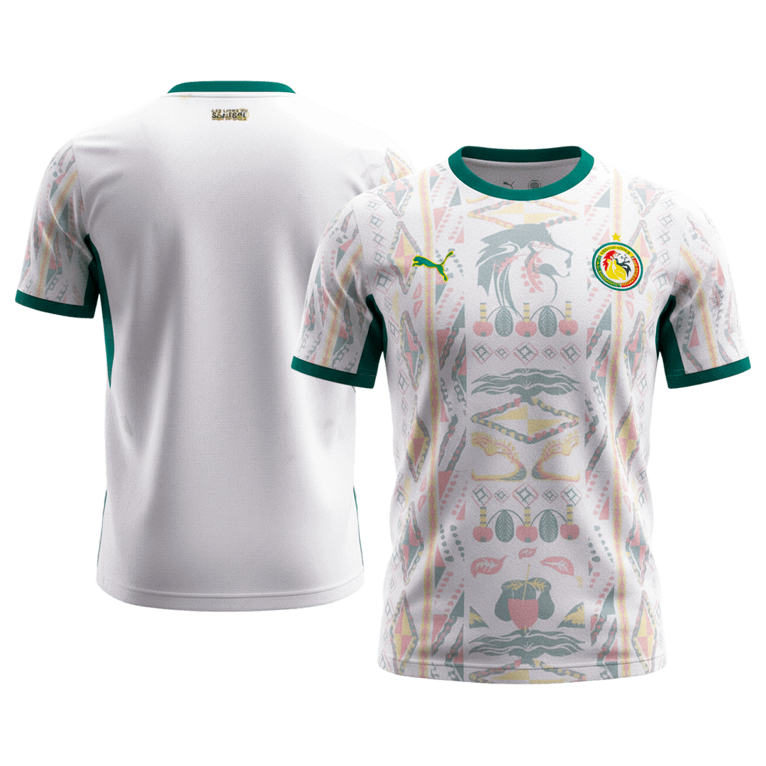 Senegal Domicile Maillot Coupe du Monde 2026 Blanc Grande Taille