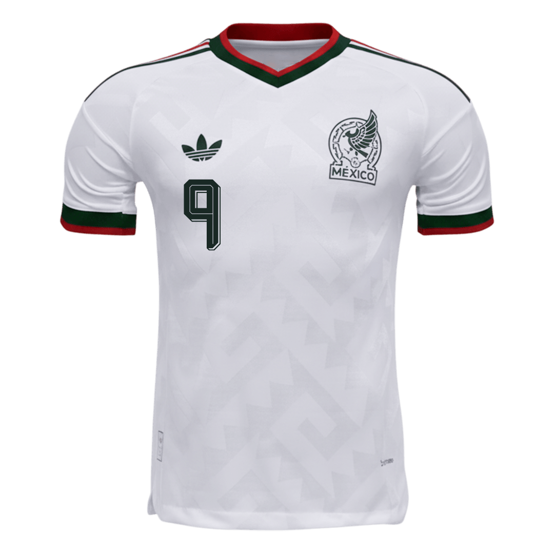 RAÚL #9 Mexique Extérieur Maillot - Coupe du Monde 2026 Blanc Joueur