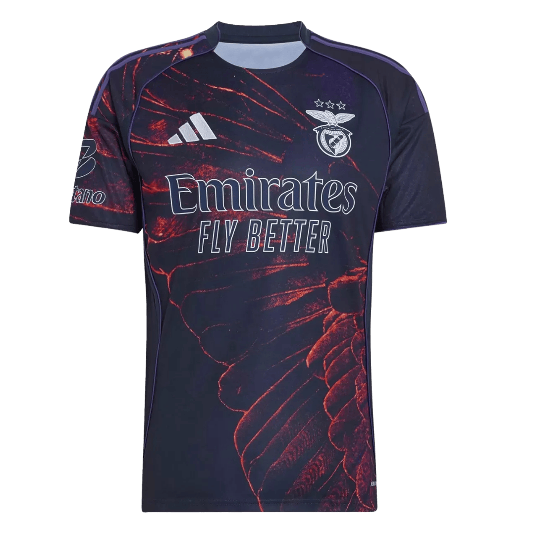 Lisbonne Fourth Away Maillot 2025/26 Bleu marine Grande Taille