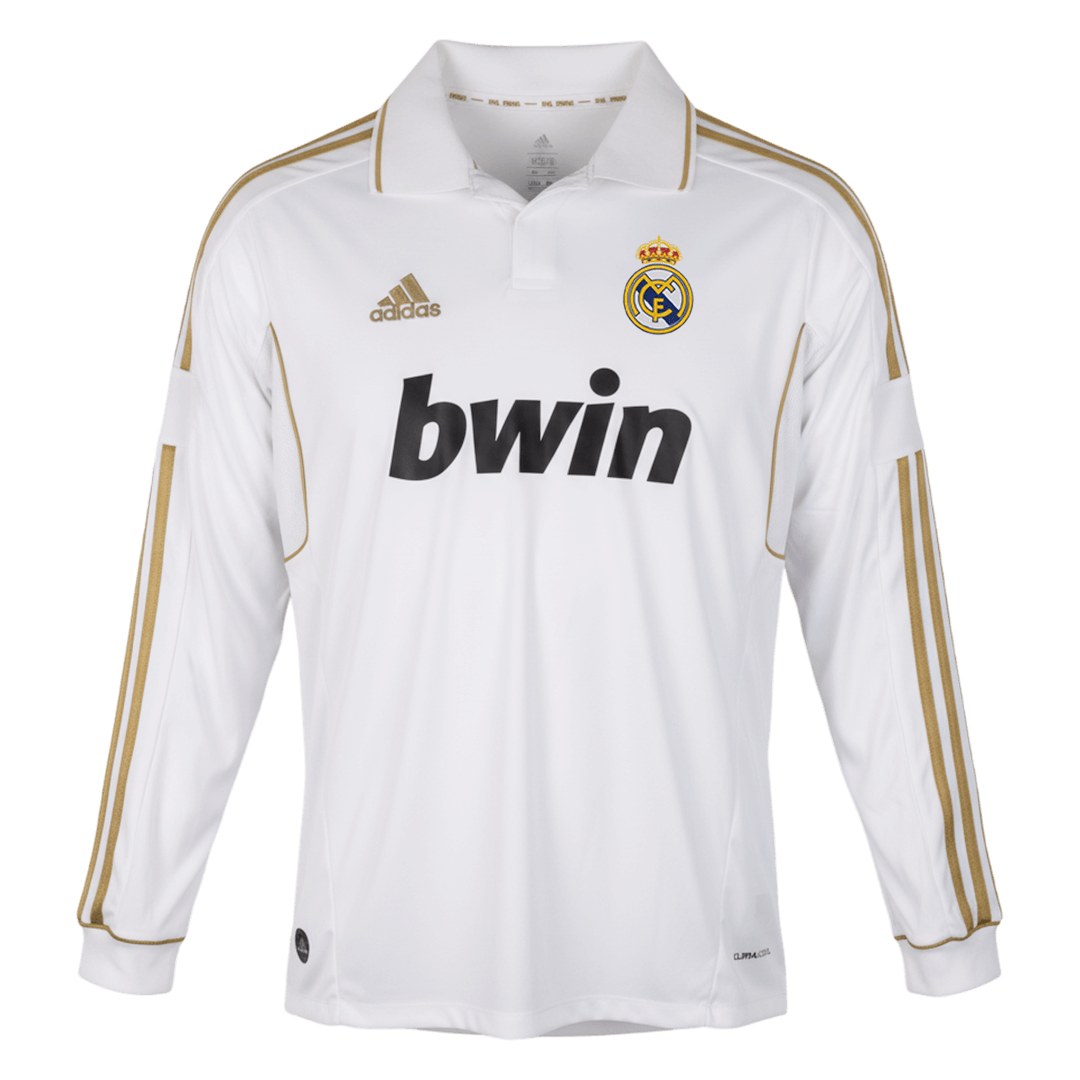 Retro Real Madrid Thuisshirt Lange Mouwen 2011/12 Wit