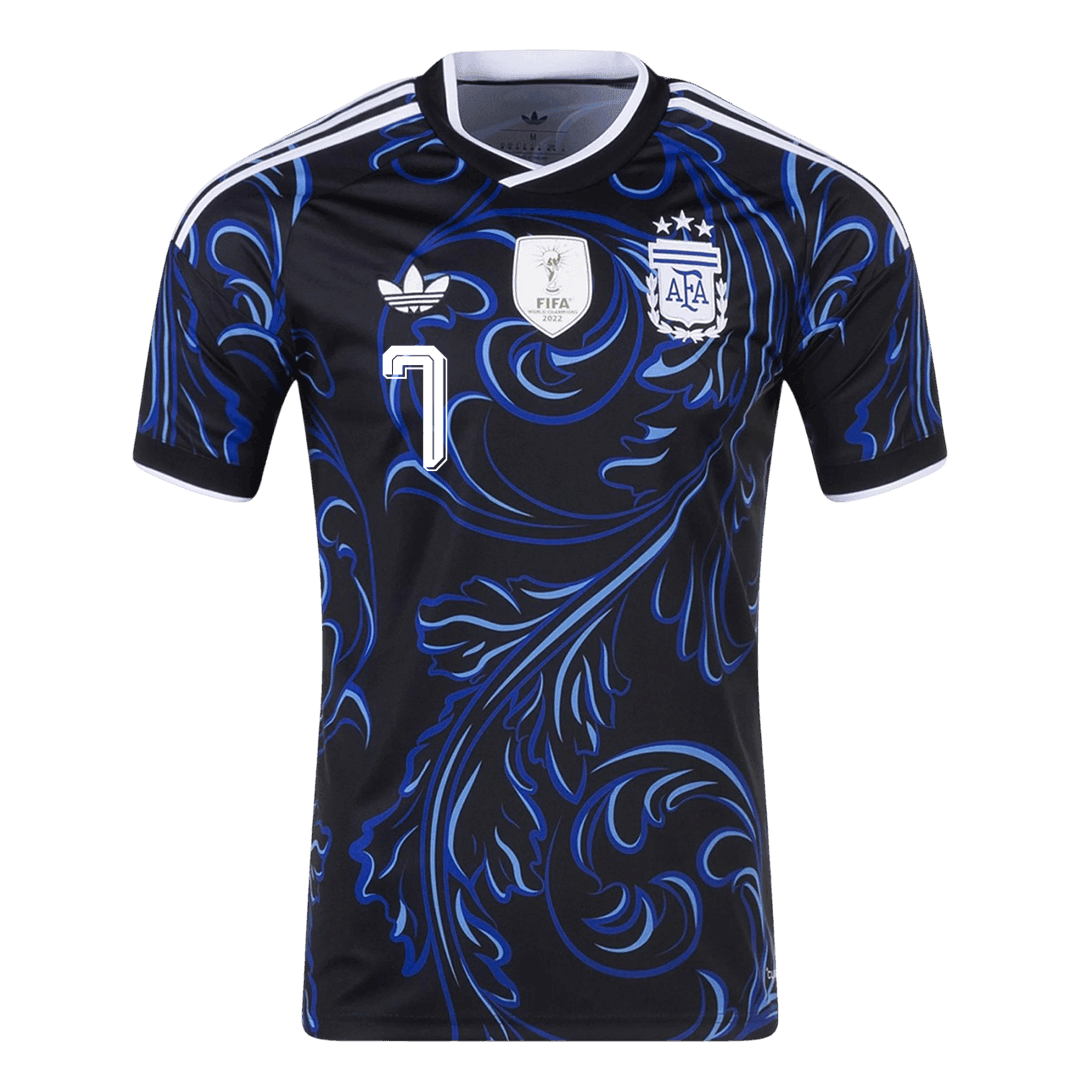 DE PAUL #7 Argentine Extérieur Maillot - Coupe du Monde 2026 Noir