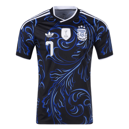 DE PAUL #7 Argentine Extérieur Maillot - Coupe du Monde 2026 Noir