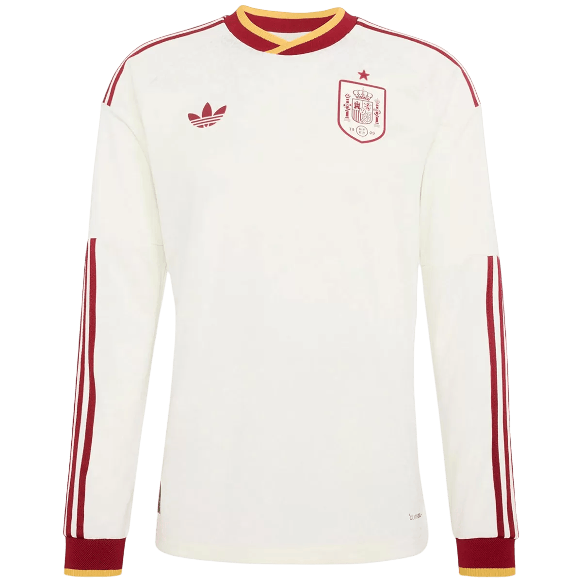 Espagne Extérieur Maillot Manches Longues - Coupe du Monde 2026 Blanc