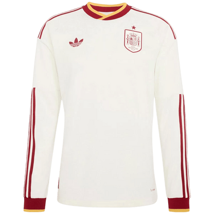 Espagne Extérieur Maillot Manches Longues - Coupe du Monde 2026 Blanc