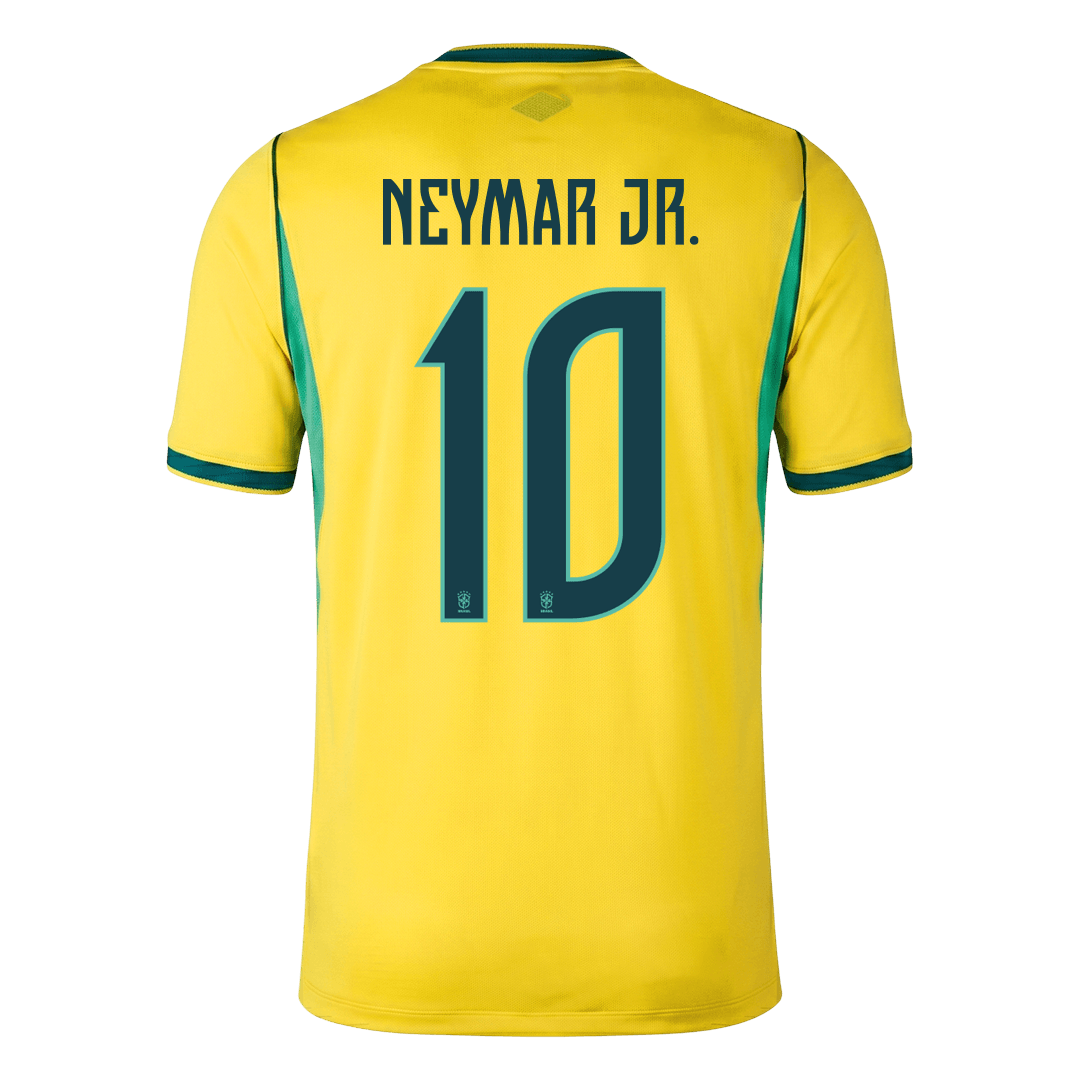 NEYMAR JR. #10 Brésil Domicile Maillot - Coupe du Monde 2026 Jaune