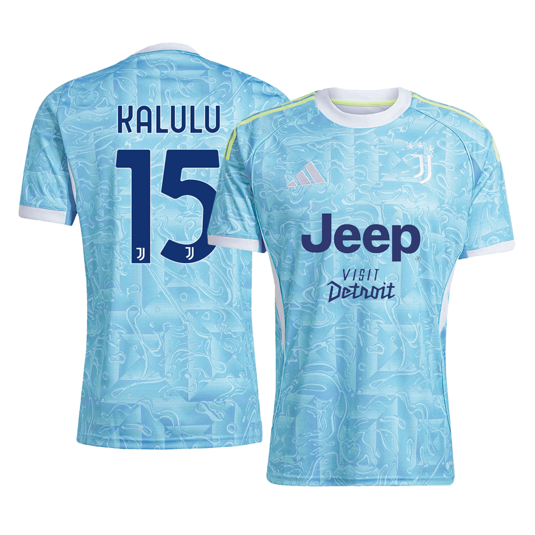 KALULU #15 Juventus Uitshirt 2025/26 Blauw