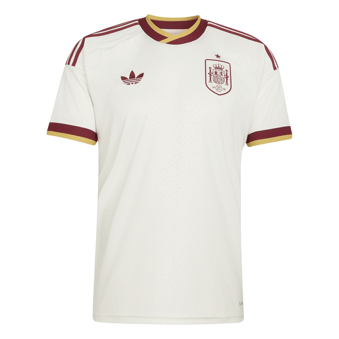 Espagne Extérieur Maillot - Coupe du Monde 2026 Blanc Grande Taille