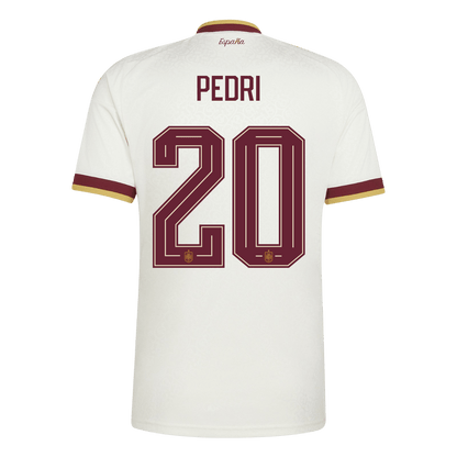 PEDRI #20 Espagne Extérieur Maillot - Coupe du Monde 2026 Blanc