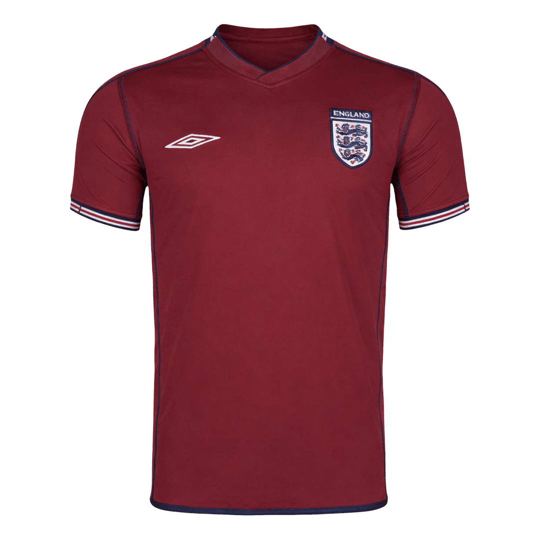 Retro Angleterre Extérieur Maillot 2002 Rouge