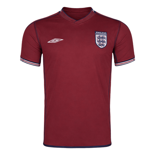 Retro Angleterre Extérieur Maillot 2002 Rouge