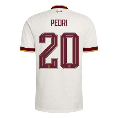 PEDRI #20 Espagne Extérieur Maillot - Coupe du Monde 2026 Blanc Joueur