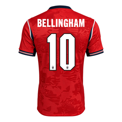 BELLINGHAM #10 Engeland Uitshirt - WK 2026 Rood Speler