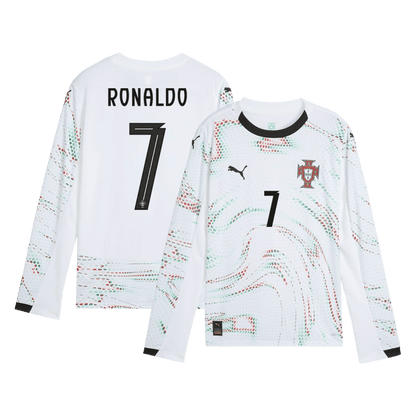 RONALDO #7 Portugal Uit Thuisshirt Lange Mouwen 2025