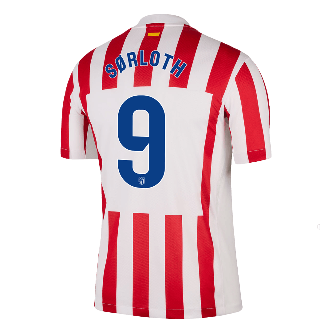 SØRLOTH #9 Atlético Domicile Maillot 2025/26 Rouge&Blanc