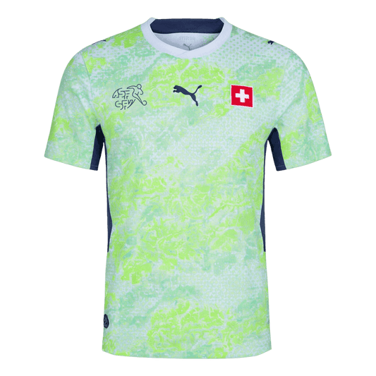 Suisse Extérieur Maillot - Coupe du Monde 2026 Vert Joueur