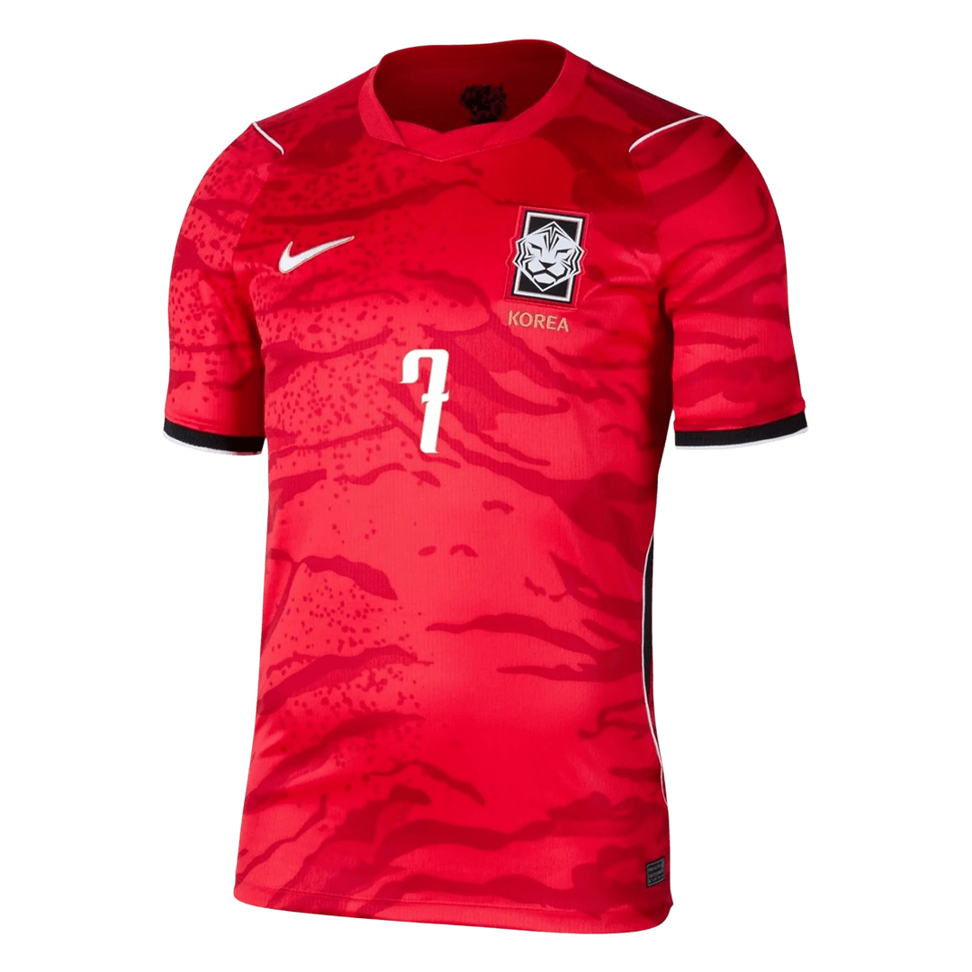 HEUNGMIN #7 Corée du Sud Domicile Maillot - Coupe du Monde 2026 Rouge