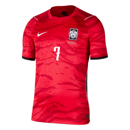 HEUNGMIN #7 Corée du Sud Domicile Maillot - Coupe du Monde 2026 Rouge