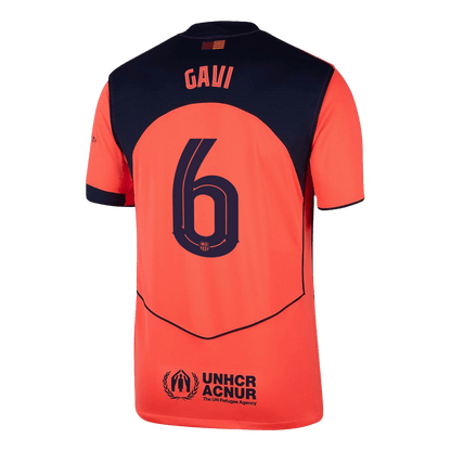 GAVI #6 Barcelona Derde Shirt 2025/26 Oranje - UCL