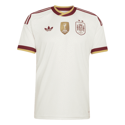 Espagne Extérieur Maillot 2 Stars - Champion Edition - Coupe du Monde 2026 Blanc