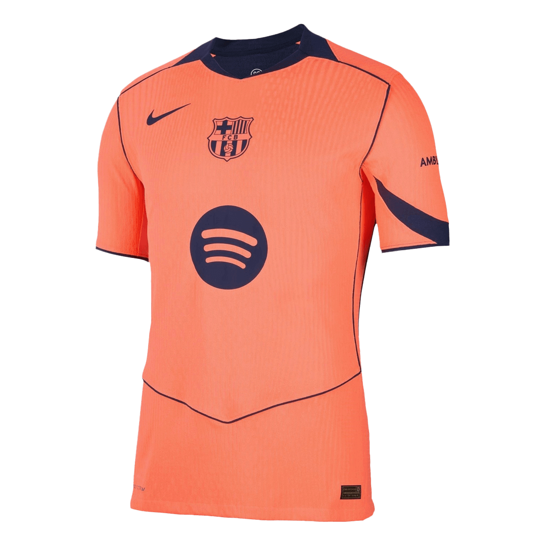 Barcelone Third Maillot 2025/26 Orange Authentique