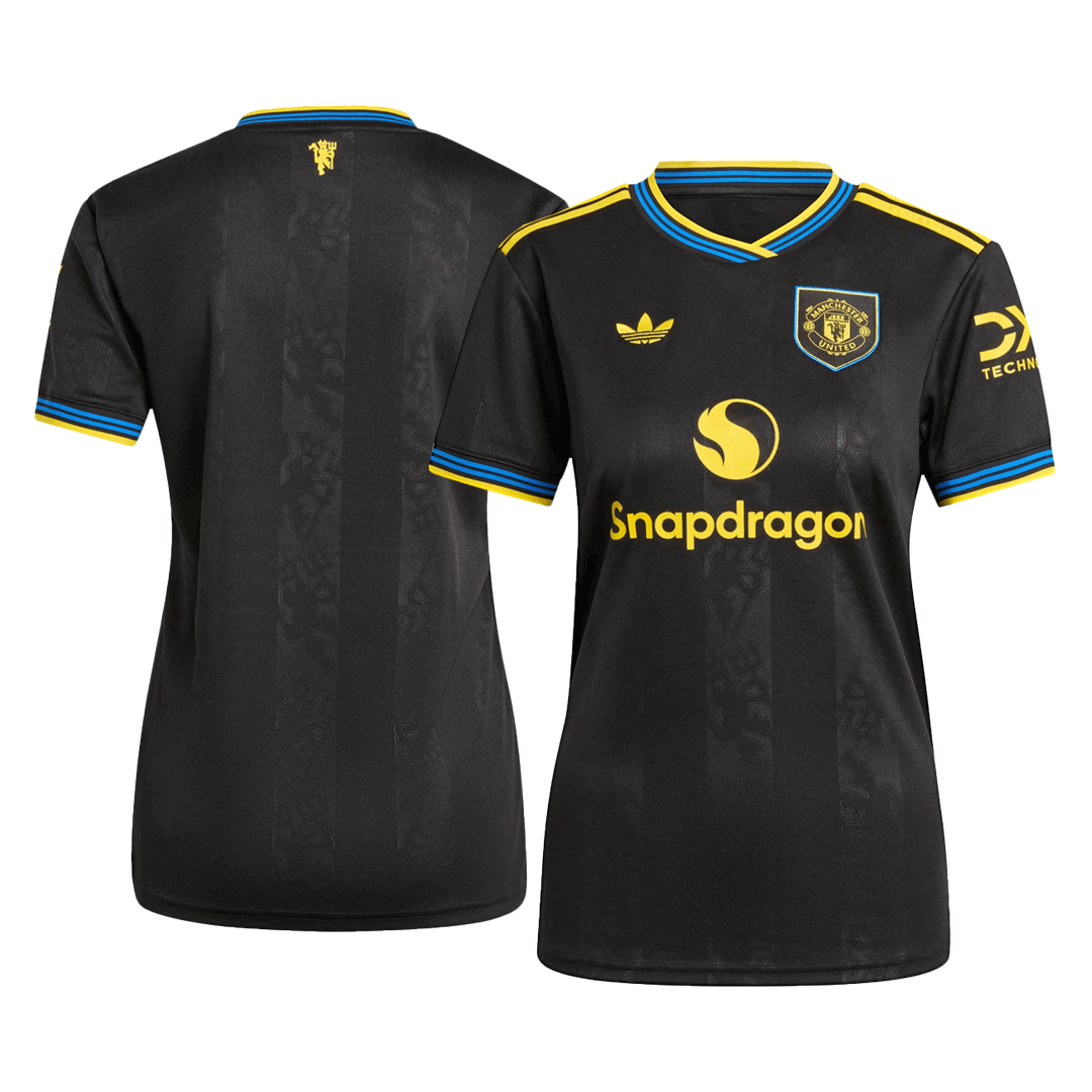 Femme Manchester United Third Maillot 2025/26 Noir