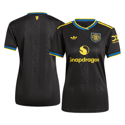 Femme Manchester United Third Maillot 2025/26 Noir