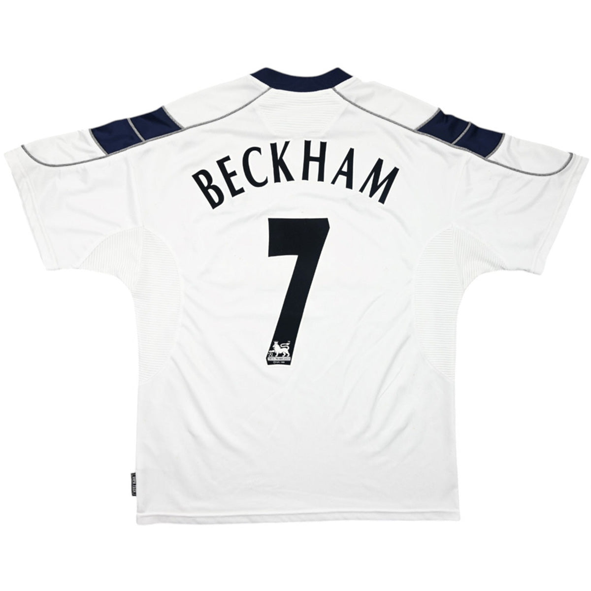 Retro BECKHAM #7 Manchester United Extérieur Maillot 2000/01 Blanc