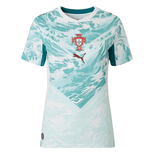Femme Portugal Extérieur Maillot - Coupe du Monde 2026 White&Green