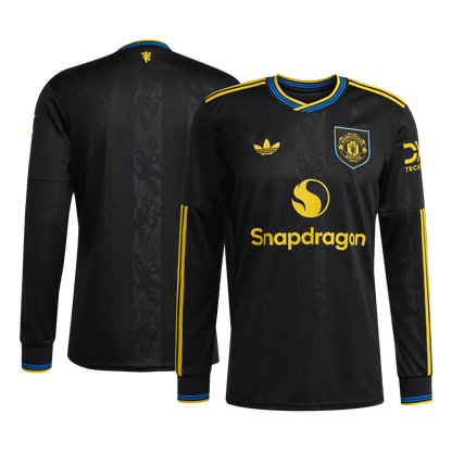 Manchester United Derde Shirt Lange Mouwen 2025/26 Zwart