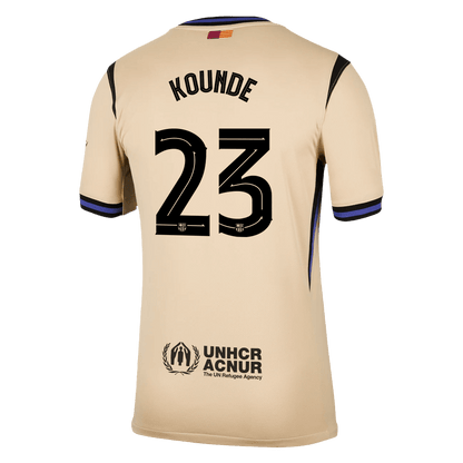 KOUNDE #23 Barcelone Extérieur Maillot 2025/26 Jaune - UCL