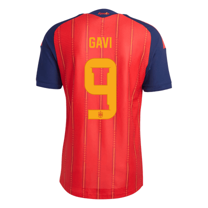 GAVI	 #9 Espagne Domicile Maillot - Coupe du Monde 2026 Rouge Joueur