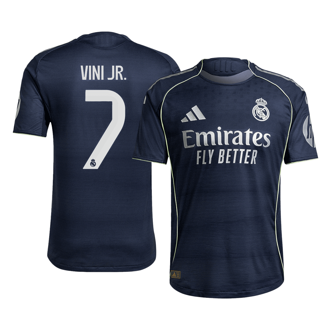 VINI JR. #7 Real Madrid Uitshirt 2025/26 Authentiek