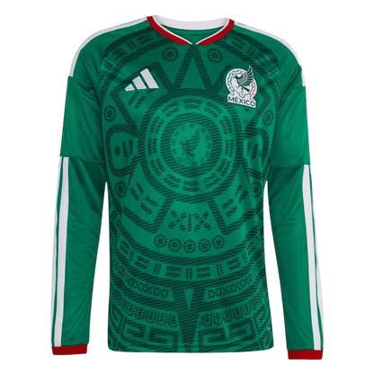 Mexico Thuisshirt Lange Mouwen - WK 2026 Groen Grote Maten