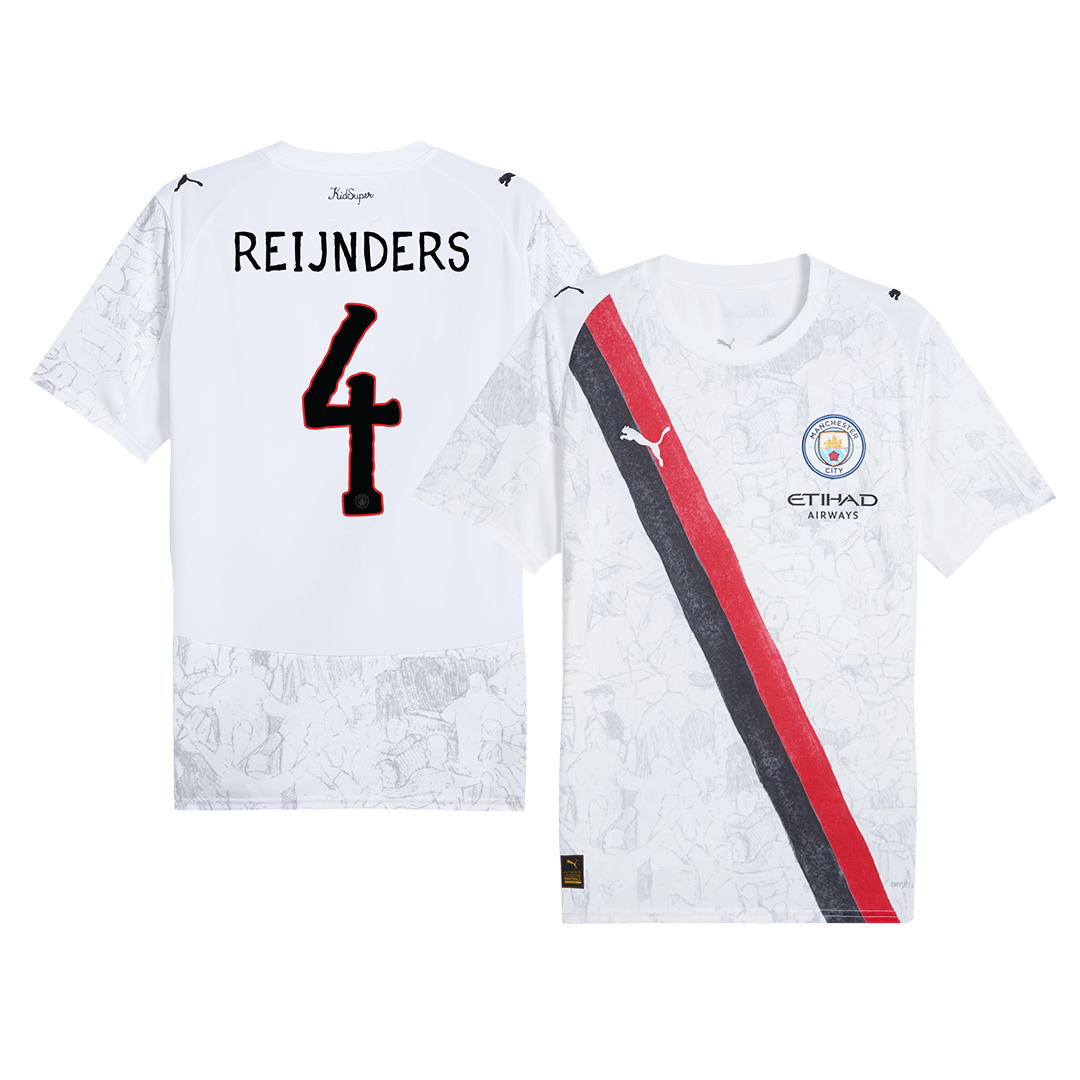 REIJNDERS #4 Manchester City Thuisshirt 2025/26 Wit - Club World Cup
