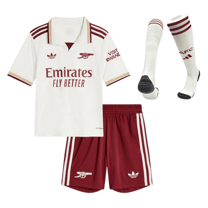 Arsenal Third Maillot Kit 2025/26 Enfant Blanc