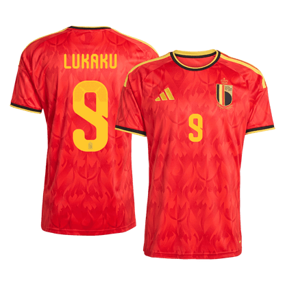 LUKAKU #9 Belgique Domicile Maillot - Coupe du Monde 2026 Rouge