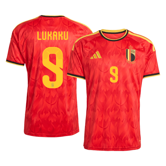 LUKAKU #9 Belgique Domicile Maillot - Coupe du Monde 2026 Rouge