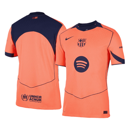 Barcelone Third Maillot 2025/26 Orange Authentique