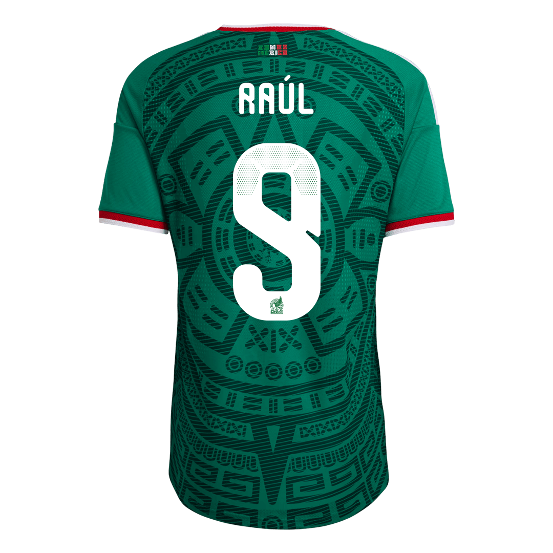 Raúl #9 Mexico Thuis Shirt - Wereldkampioenschap 2026 Groen Speler