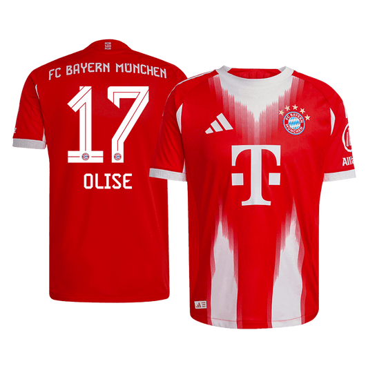 OLISE #17 Munich Domicile Maillot 2025/26 Rouge Joueur
