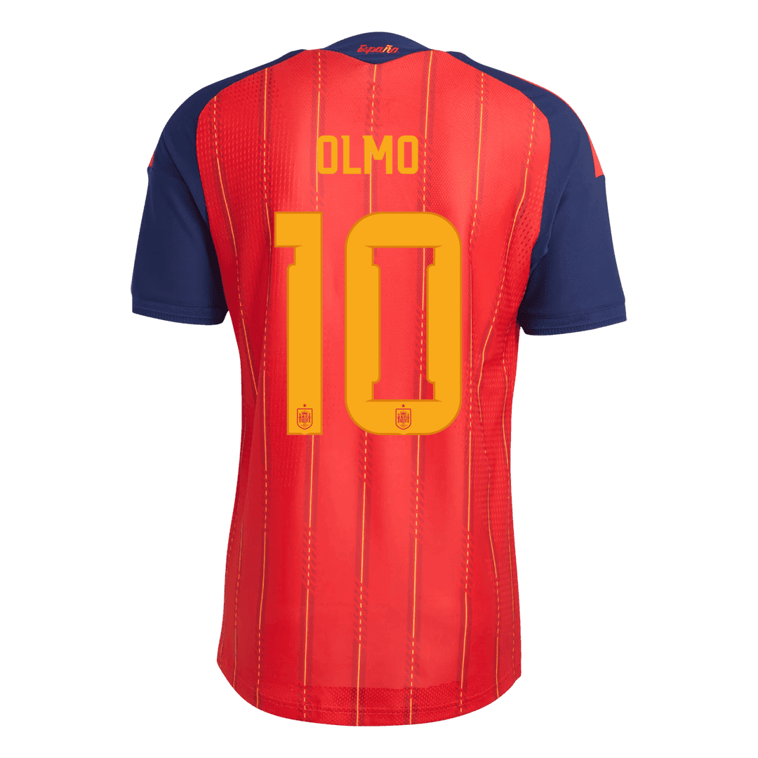 OLMO #10 Espagne Domicile Maillot - Coupe du Monde 2026 Rouge Joueur