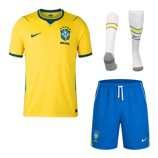 Brésil Domicile Maillot Kit - Coupe du Monde 2026 Jaune