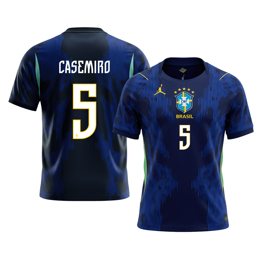 CASEMIRO #5 Brésil Extérieur Maillot - Coupe du Monde 2026 Bleu marine