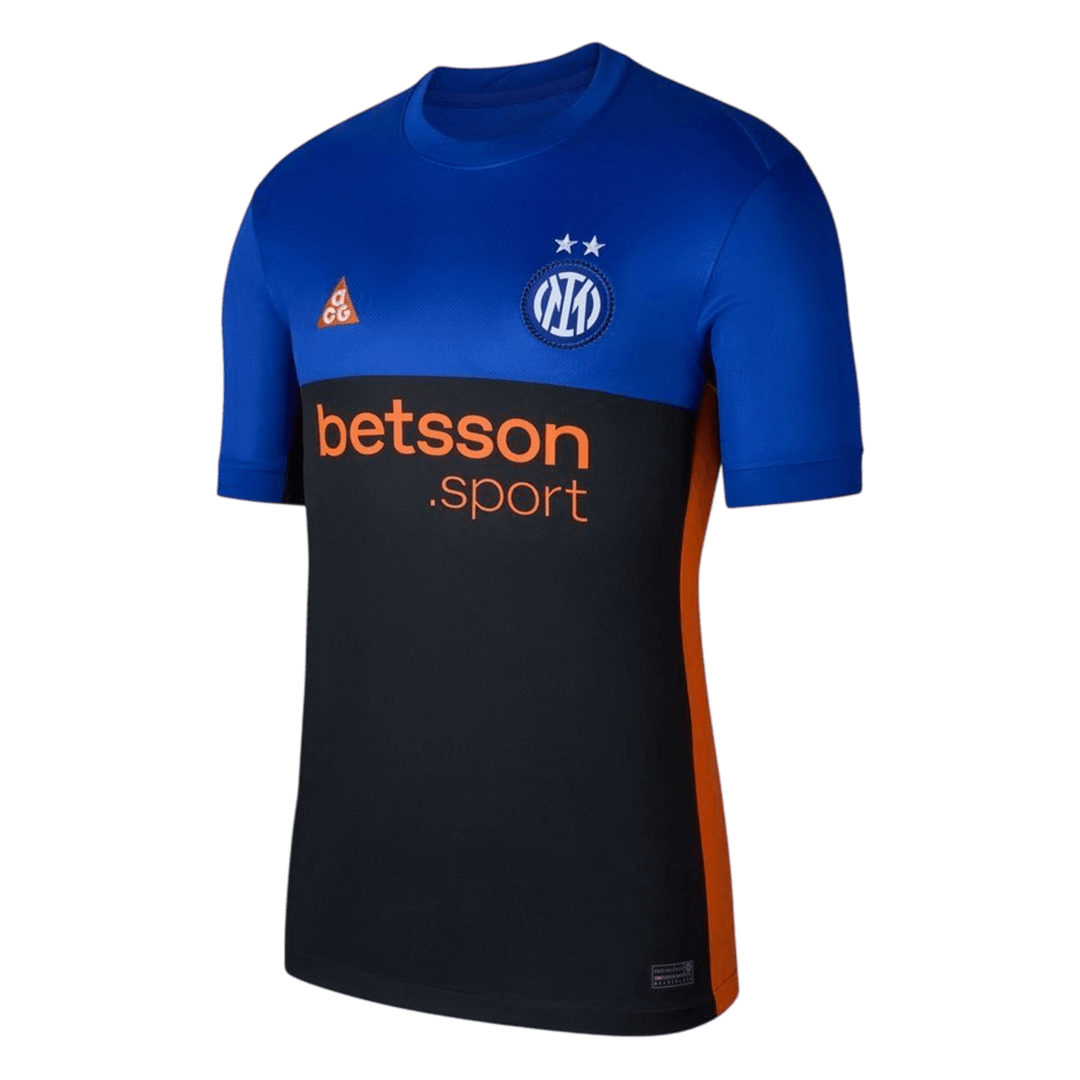 Inter Milan Vierde Uitshirt 2025/26 Zwart&Blauw Grote Maten