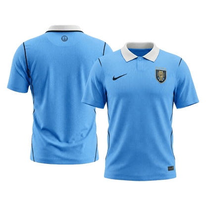 Uruguay Domicile Maillot - Coupe du Monde 2026 Bleu Grande Taille
