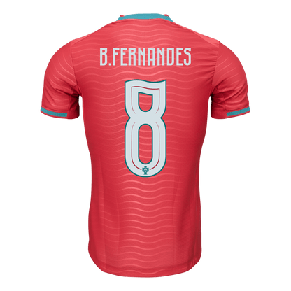 B.FERNANDES #8 Portugal Domicile Maillot - Coupe du Monde 2026 Rouge Joueur