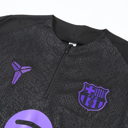 Barcelone Sweatshirt Kit 2025/26 Enfant Noir