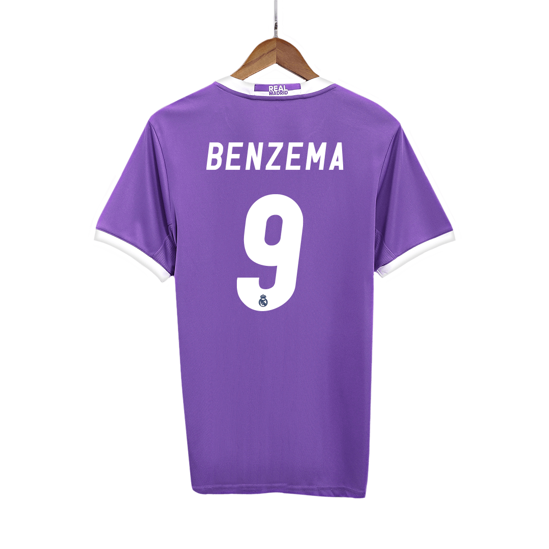 BENZEMA #9 Retro Real Madrid Extérieur Maillot 2016/17
